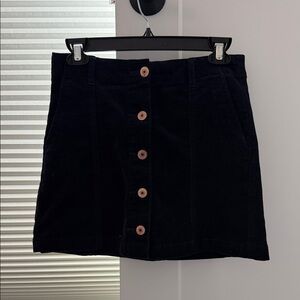 Forever 21 Navy Corduroy Mini Skirt
